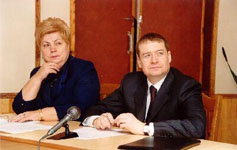 Marimaa haridusminister Galina Shvetsova ja president Leonid Markelov